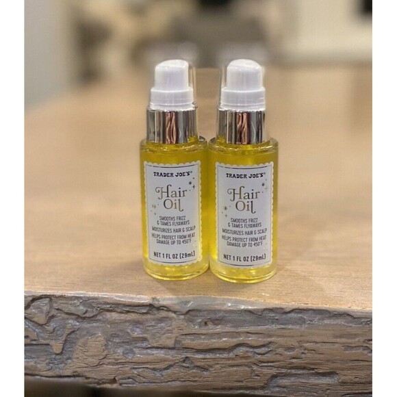 Trader Joe's Hair Oil 1 oz each Set of 2 Smooths. Protects. Moisturizes. - Picture 8 of 8